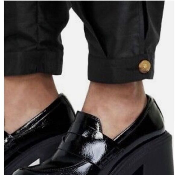 KIKA VARGAS x by Target Black Tapered Pants with Scalloped Pockets Size 4X - Picture 3 of 9